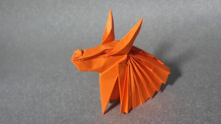 Origami God Anubis head (Henry Phạm)