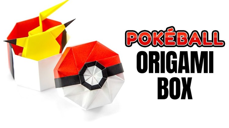 Origami Pokeball Box Tutorial - Pokemon DIY - Paper Kawaii