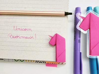 Origami Unicorn Bookmark - Tutorial in English