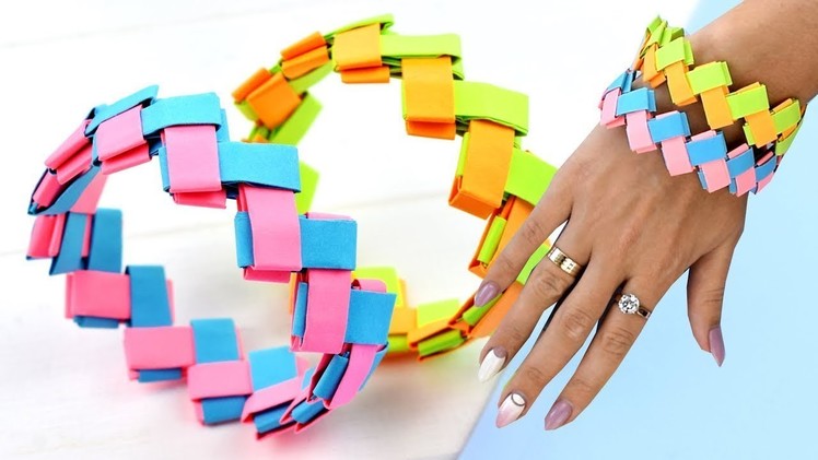 Paper Bracelet Making - Paper Bracelet for Girls - Paper Bracelet DIY