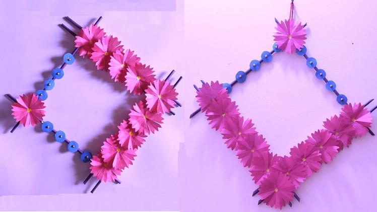 Paper Flower Wall Hanging | Diy Paper Flower Wall Hanging | Diy Paper Crafts by Farza Crafts