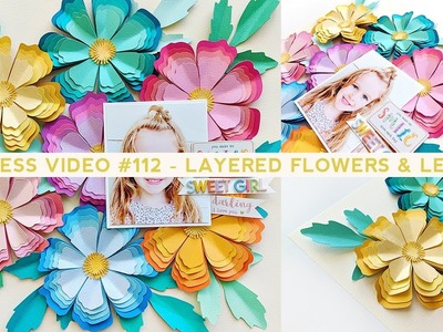 Process Video #112 - How to Make a Layered Flowers & Leaves Background