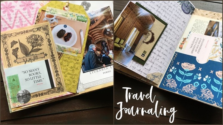 Travel journal with me | Junk Journaling | How to use Junk Journal | Porto, Portugal