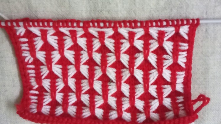 Two Color Knitting Pattern No.100|Hindi(हिंदी)