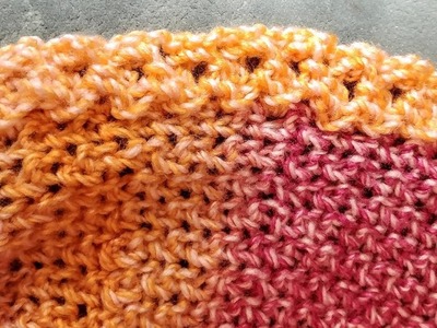 3 Peg Lacy border Stitch for Blankets Loom Knit