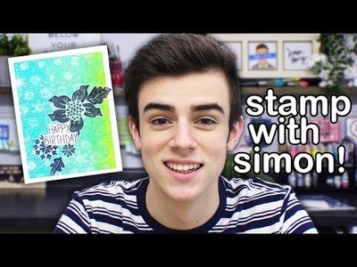 Cardmaker Tries Gel Press - Stamp With Simon!