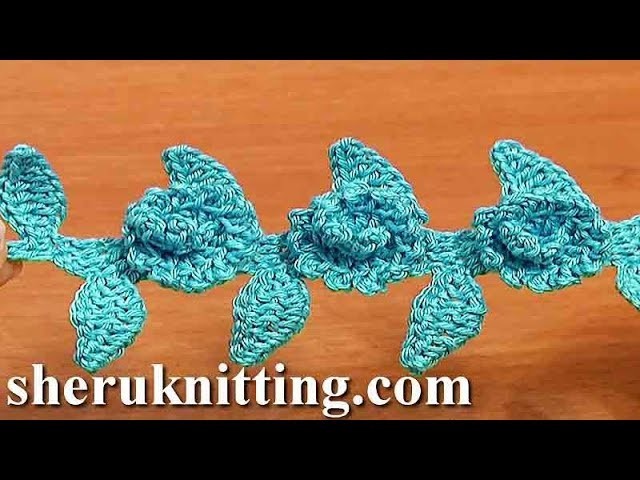 Crochet Floral Cord Video Tutorial 53  ニットコード