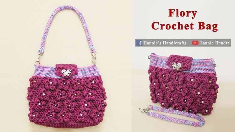 Crochet || Merajut Flory Crochet Bag || Mini Crochet Bag