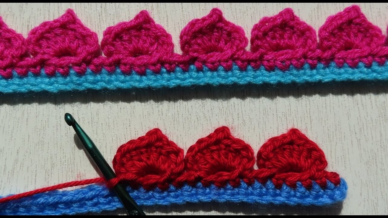 Crochet Mini Hearts Border Border Idea 2