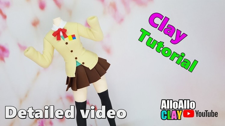 Detailed video┃Make clothes out of clay-1┃coat┃AlloAllo CLAY