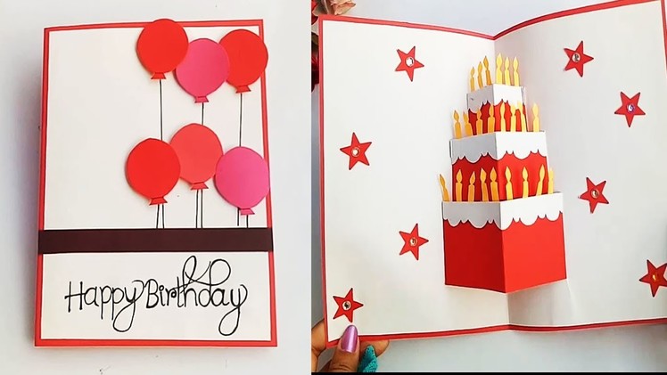 DIY cake pop up card for birthday|DIY Birthday Day Card