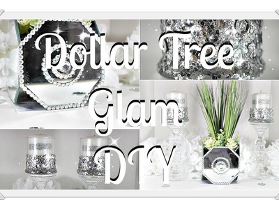 DIY Glam Mirrored Planter & Candle Holders