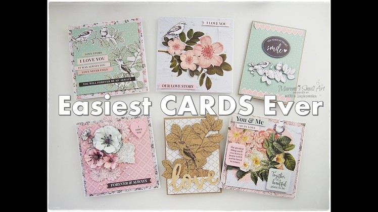 Easiest Basic Beginner Pretty Cardmaking That Will Blow Your Mind ♡ Maremi's Small Art ♡