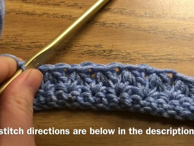 How to crochet the mixed cluster stitch | Crochet Stitches | Crochet for beginners | Crochet