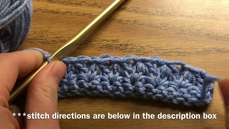 How to crochet the mixed cluster stitch | Crochet Stitches | Crochet for beginners | Crochet