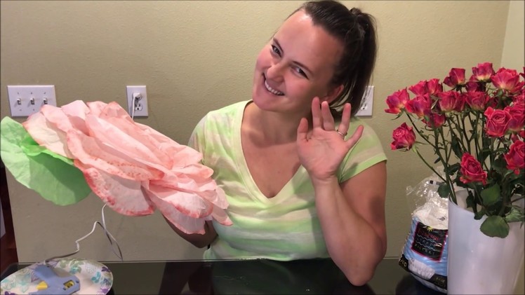 How to make a giant coffee filter flower
