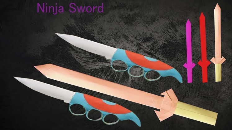 How To Make A Paper Ninja Sword Easy At Home
