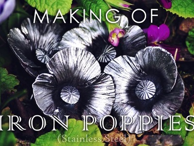 Making Of : Stainless steel Poppies Brooches