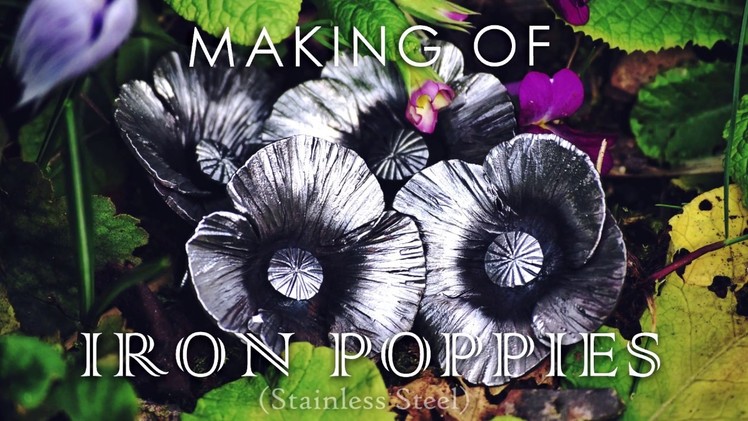 Making Of : Stainless steel Poppies Brooches