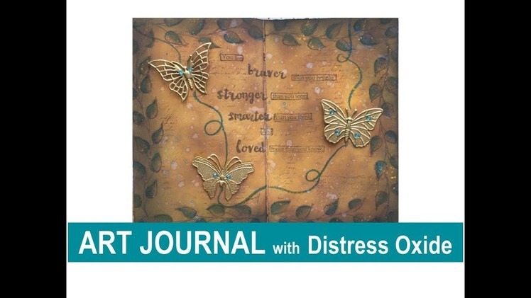 Mixed Media Art Journal with Distress Oxides