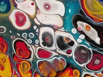 Most Amazing, Awesome, Beautiful Cells in Best Ever Acrylic Dirty Pour! (183)