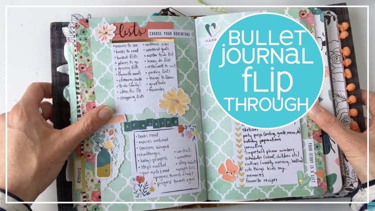 My Bullet Journal Flip Through | Creative Lists for Planners 2018