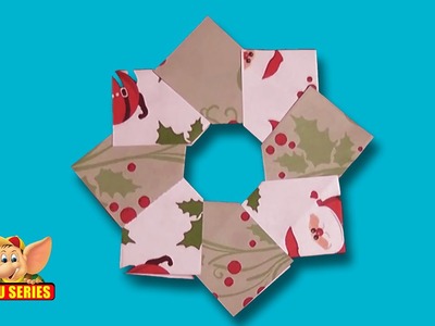 Origami - Learn to Make a Christmas Wreath