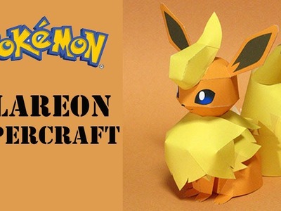 Pokemon papercraft: How To Make Flareon Pokemon From papercraft 99