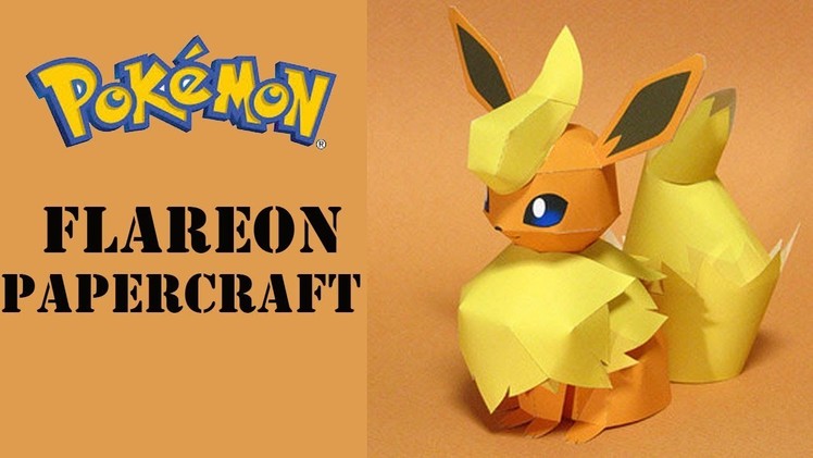 Pokemon papercraft: How To Make Flareon Pokemon From papercraft 99