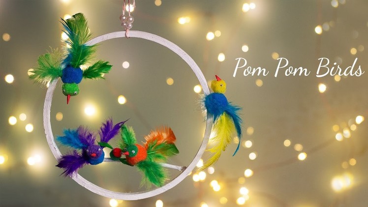 Pom Pom Birds | Pom pom Craft | How to make Birds
