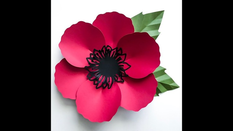 Quick Assembly of Poppy Paper Flower