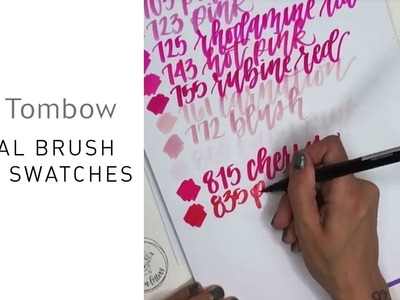 Tombow Dual Brush Pen Swatches