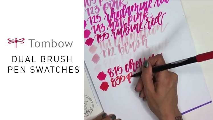 Tombow Dual Brush Pen Swatches
