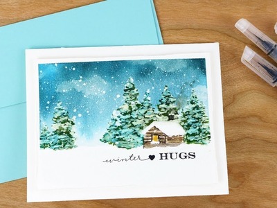 Winter Hugs Card by Jen Schow