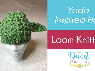 Yoda Inspired Loom Knitted Hat