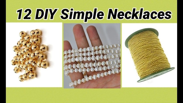 12 DIY Necklaces making with ball chain