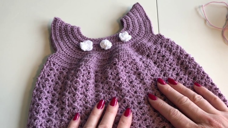 Baby dress tutorial - Crochet - Easy