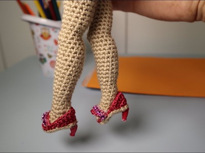 Barbie High Heels Shoes - DIY Miniature Barbie Hacks and Crafts