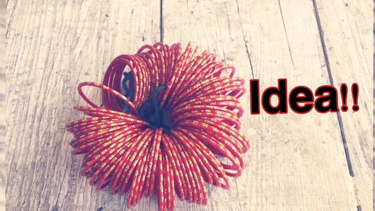 Best out of waste idea easy craft -DIY HAIR RUBBER BAND CRAFT IDEA
