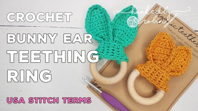 Bunny Ear Teething Ring | Crochet Teether | Simple how to tutorial | Quick crochet project!