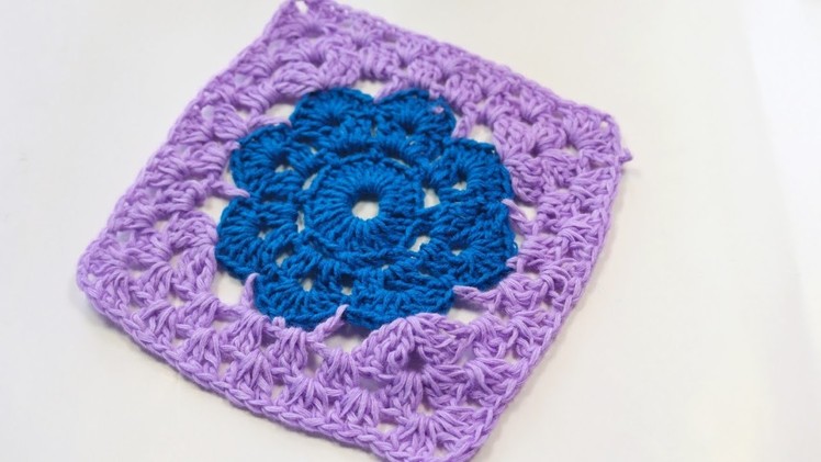 Crochet granny square.flower granny square.kushikatar granny square.crosia work