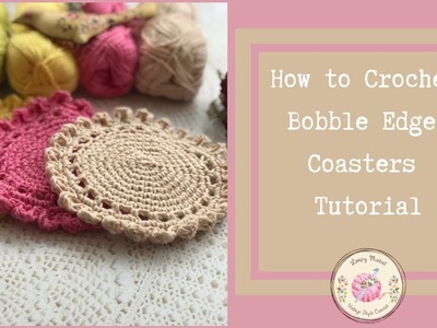 CROCHET:How To Crochet Coaster Easy Pattern Tutorial by Loopy Mabel