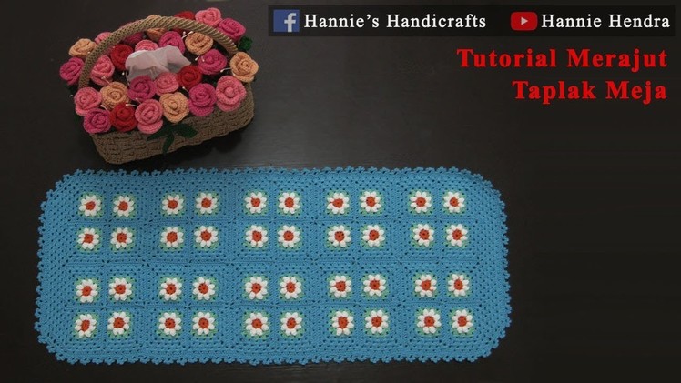 Crochet || Merajut Taplak Meja Oval - Oval Tablecloth