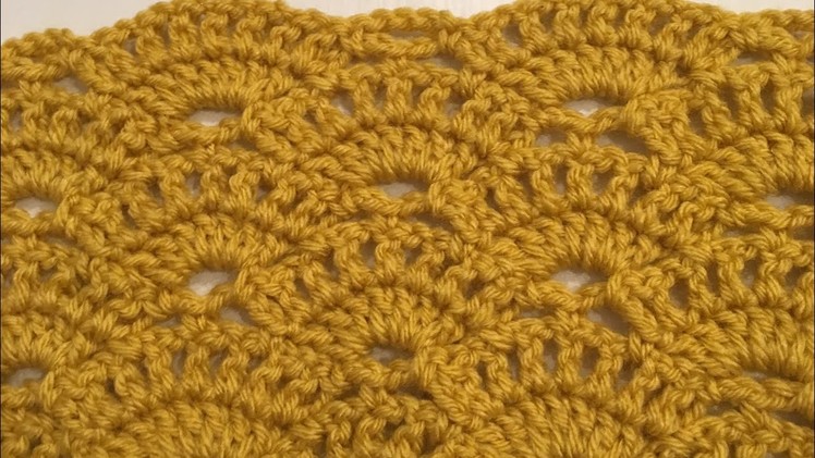Crochet pattern for blanket scarf or shawl