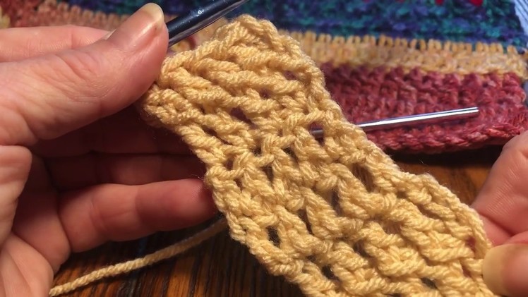 Crochet two rows at a time
