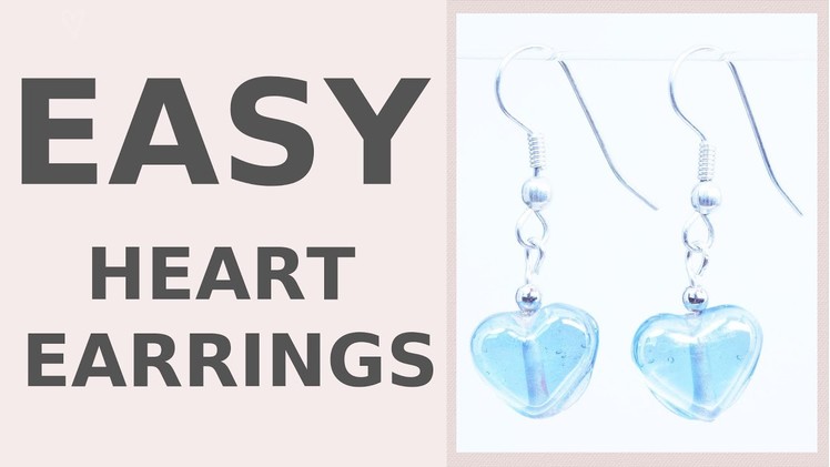 DIY Dangle Hearts Earrings | Wedding Accessories | Iza Beads