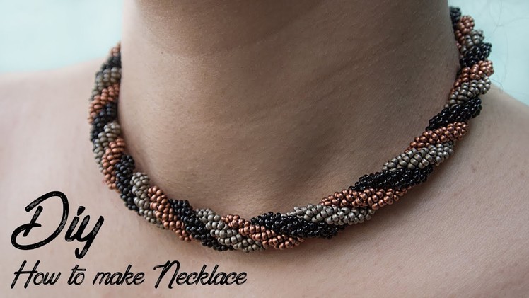 (DIY) HOW TO MAKE NECKLACE | NECKLACE TUTORIAL | JEWERLY MAKING