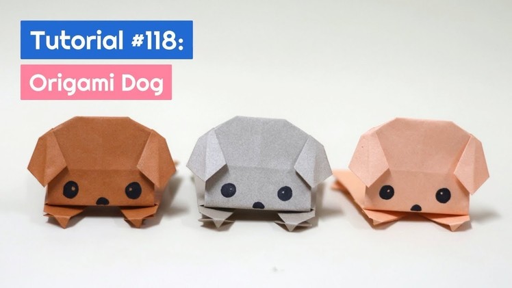 DIY Origami Dog Tutorial | The Idea King Tutorial #118