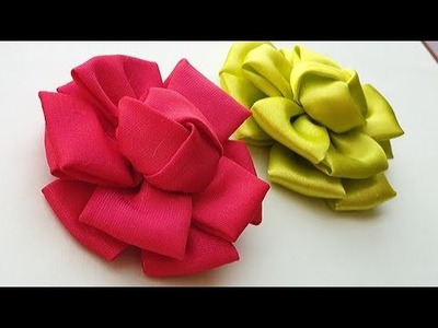 DIY Satin Velvet Flower Tutorial, DIY Fabric Flower