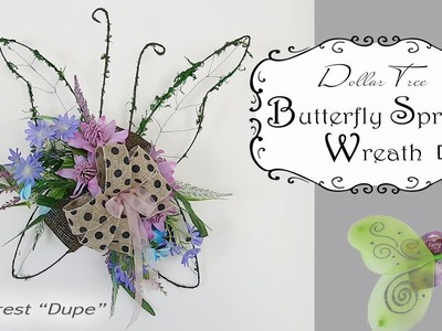 Dollar Tree Spring Butterfly Wreath DIY